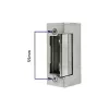 Elektromagnetický zámok QOLTEC 52459 12V symetrický s pamäťou a zámkom
