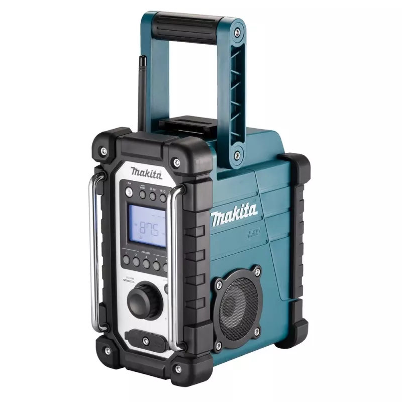 Staveniskové rádio Makita DMR116 digitálne AM FM 3,5W tyrkysové