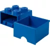 LEGO Brick Drawer 4 modrá, úložná krabica modrá