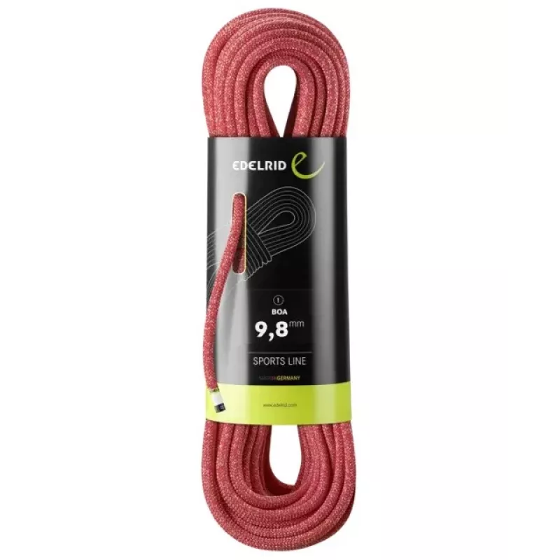 Horolezecké lano Edelrid 710790802000 červená 80000 mm 9,8 mm polyamid