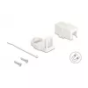 Delock 85841 Prázdne puzdro Keystone, 1 port, magnetická základňa, biele