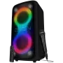 Sven PS-1000 prenosný párty reproduktor 160 W, Bluetooth, FM, karaoke, čierny