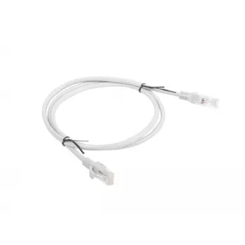 LANBERG Cat6 U/UTP RJ-45 sieťový kábel PCU6-10CC-0100-S, 1 m, sivý
