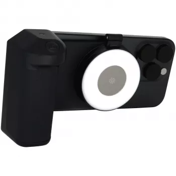 Selfie svetlo RealPower Selfie MagFree LED čierna biela ABS PU