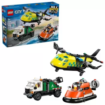 LEGO CITY 60505 Lietadlo, servisné nákladné auto a hovercraft