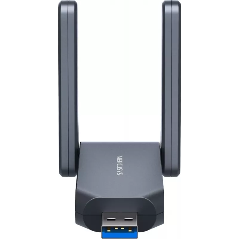 Bezdrôtový USB adaptér MERCUSYS MA37BEH — High-Gain Wi-Fi 7 (BE6500) kompatibilita USB-C/USB-A