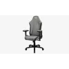 Aerocool Crown AeroSuede univerzálna herná stolička s čalúnenou sedacou plochou, kamenná sivá