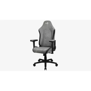 Aerocool Crown AeroSuede univerzálna herná stolička s čalúnenou sedacou plochou, kamenná sivá