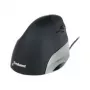 BakkerElkhuizen Evoluent Standard, pravá ruka, vertikálny dizajn, optická, USB Type-A, 1500 DPI, čierna, sivá, strieborná