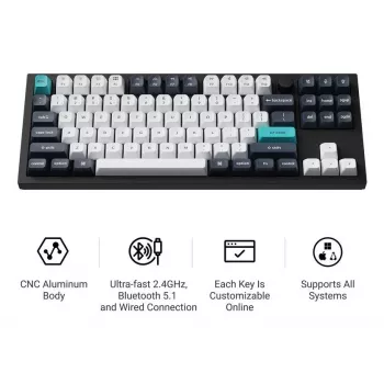 Klávesnica Wrl Q3 Max RGB/CARBON čierna Q3M-M4 Keychron