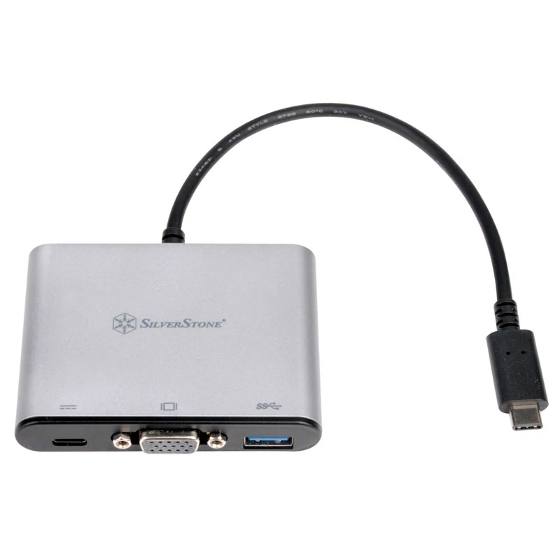 SilverStone SST-EP06C USB 3.1 Type-C na VGA / USB Type-C / USB Type-A adaptér-rozbočovač