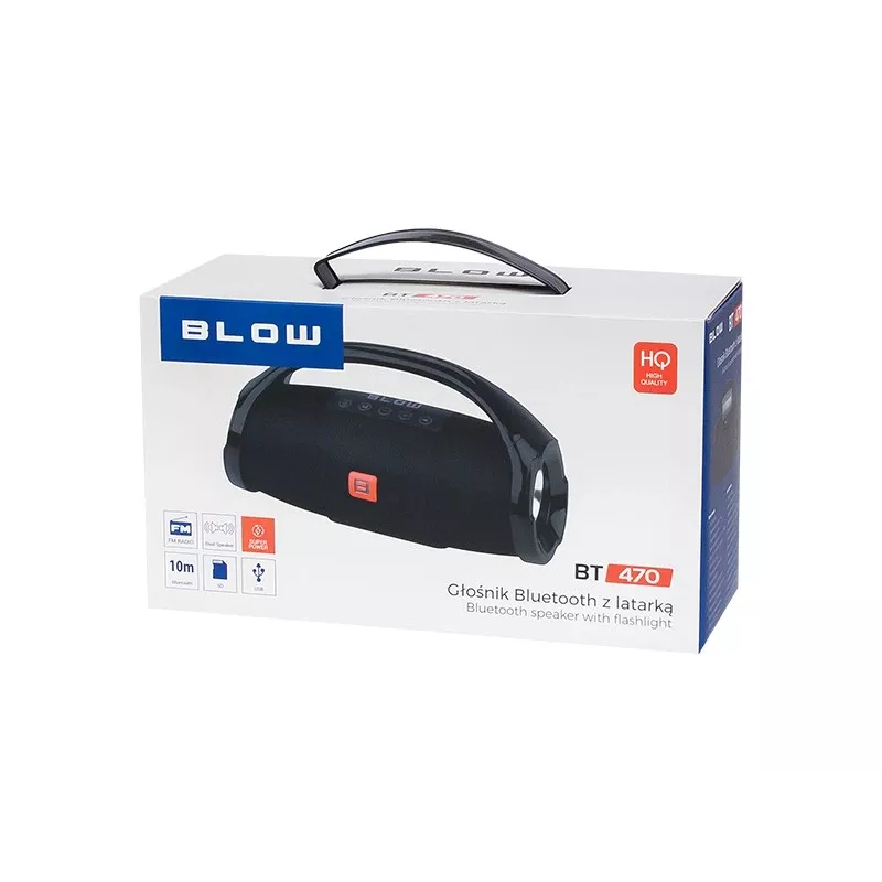 BLOW BT470 stereo prenosný reproduktor, čierny
