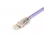 RJ45 káblový konektor Digitus X-ML-6U-EZ transparentný konektor 100 kusov
