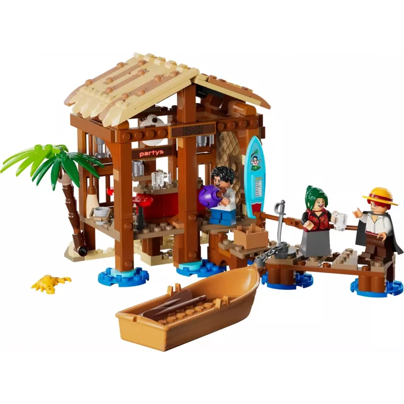 LEGO stavebnica One Piece 75636 chatrč veterného mlyna, 299 dielov, 3 minifigúrky, 8+ rokov