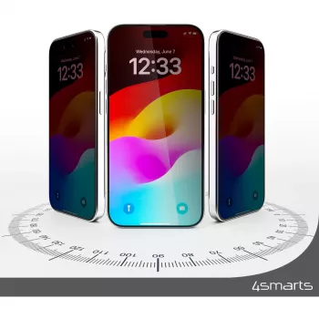 Ochranná fólia displeja 4smarts 540599 pre iPhone 15 Plus odolná proti poškriabaniu