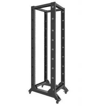 Lanberg OR01-6842-B 19-palcový otvorený rack, 42U, 600x800 mm, čierny