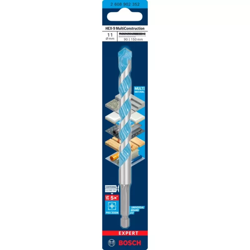 Vrták Bosch Expert HEX-9 Multi Construction Ø11 mm, šesťhranná stopka