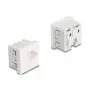 Uzemnená zásuvka DELOCK Easy 45 T13 Švajčiarsko 45×45 mm, 250 V / 10 A, biela