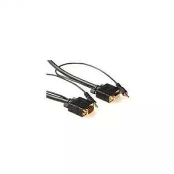 Microconnect MONGH5BMJ videokábel adaptér 5 m VGA (D-Sub) + 3,5 mm čierny