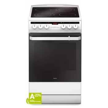 Voľne stojaci sporák Amica SHC 5874 W Electric Ceramic 4 zóny