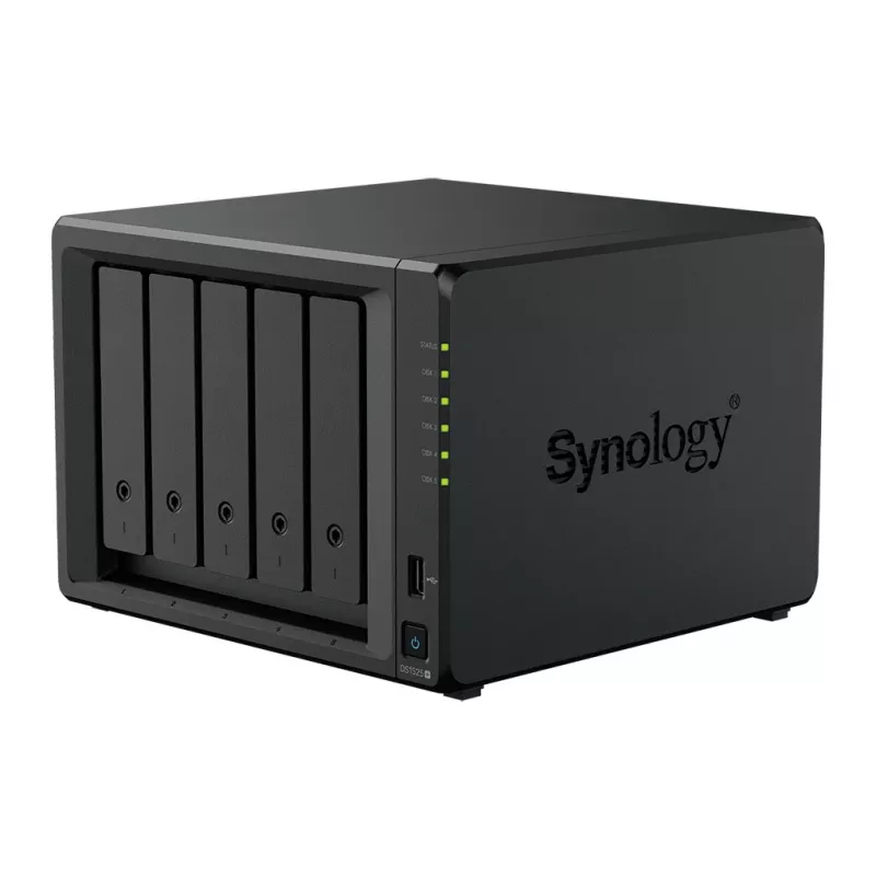 Synology DiskStation DS1525+ NAS/Storage Server Ryzen Embedded V1500B 8 GB DDR4 0 TB čierna