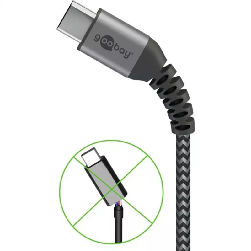 Goobay 49301 USB kábel čierny