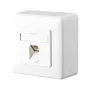 Metz Connect C6A modul - zásuvkový výstup - RJ 45 - 1 sieťová zásuvka - čistá biela, RAL 9010 (130C370002-I)