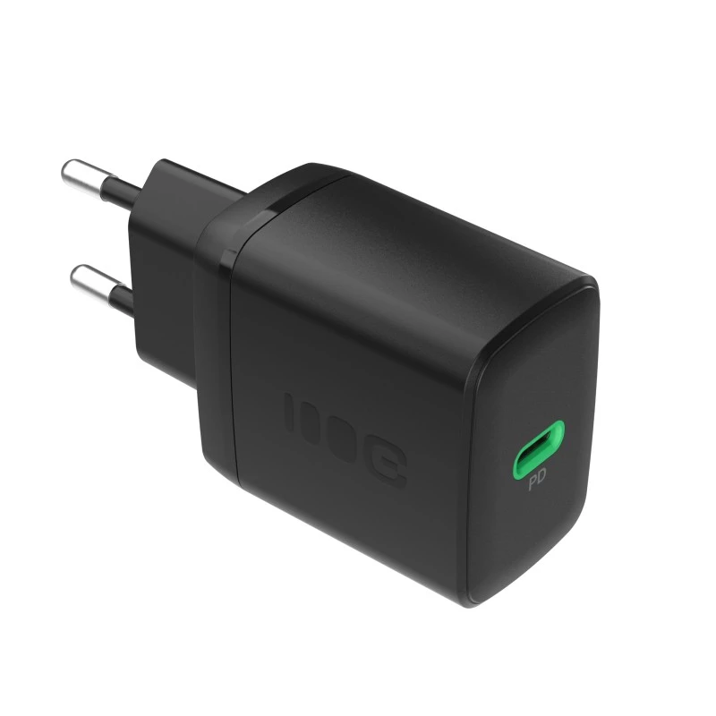 Napájací zdroj Green Cell PowerSource Solo30 30W čierny — USB-C jednoportová nabíjačka