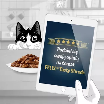 FELIX Tasty Shreds s hovädzím a kuracím - 4x 80g