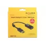 DeLOCK - Video/audio adaptér - DisplayPort / HDMI - DisplayPort (M) - HDMI, 19-pinový (W) - 20 cm - (DisplayPort 1.2) - čierny (62609)