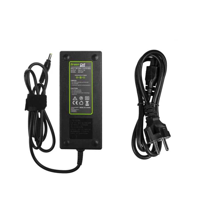 Adaptér Green Cell AD102P univerzálny 135 W, 19 V, 7,1 A, čierny, pre notebooky