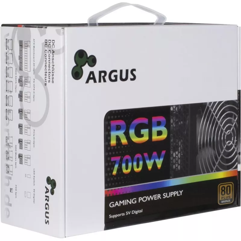 Napájací zdroj Inter-Tech Argus RGB-700W II 700W
