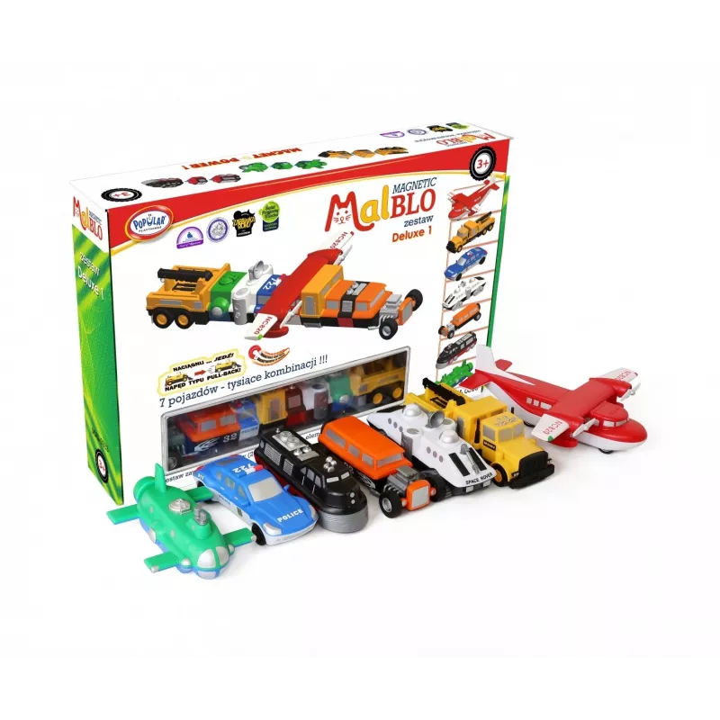 Sada vozidiel Popular Playthings Magnetic Mix or Match