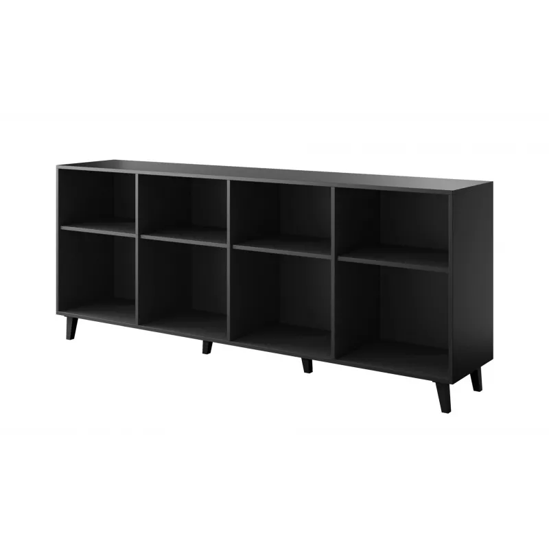Komoda Cama Meble ETNA 2000×420×820 mm, čierna matná, drevotrieska