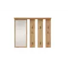 Vešiak + zrkadlo PARMA 100x15x.81.5 cm, artisan oak