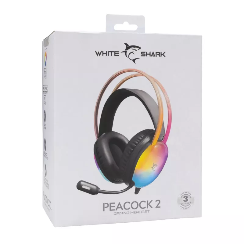 Slúchadlá White Shark GH-2444 Peacock-2 čierne