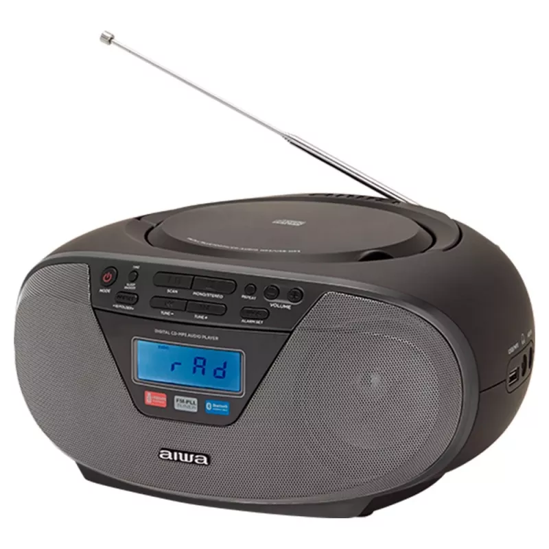 Audio mikrosystém Aiwa BBTU-400BK, CD/MP3/FM-PLL/BT prehrávač (čierny)