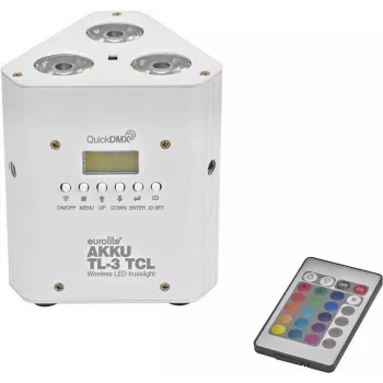 Batériové truss svetlo EUROLITE AKKU TL-3 TCL QuickDMX ws – prenosné bezdrôtové osvetľovacie zariadenie