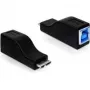 Káblový adaptér micro USB-B samec USB-B samica čierny DeLOCK 65216