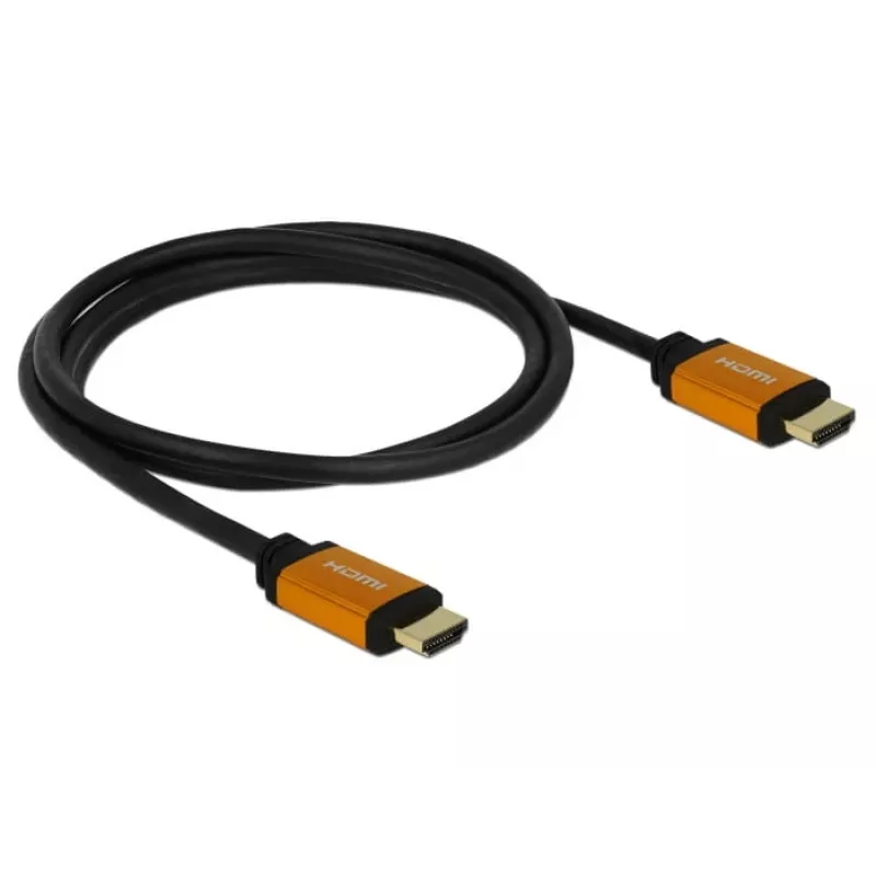 HDMI kábel DeLOCK 85728 1,5 m Type-A čierny zlatý