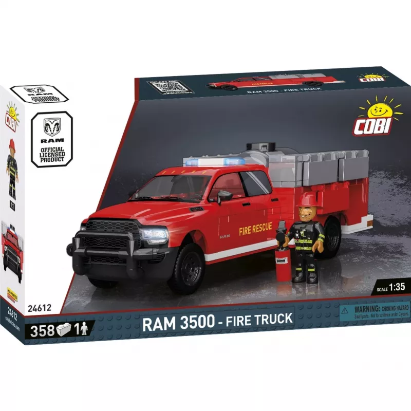 Stavebnica Cobi RAM 3500 hasičské auto COBI-24612 2-in-1 modelová sada