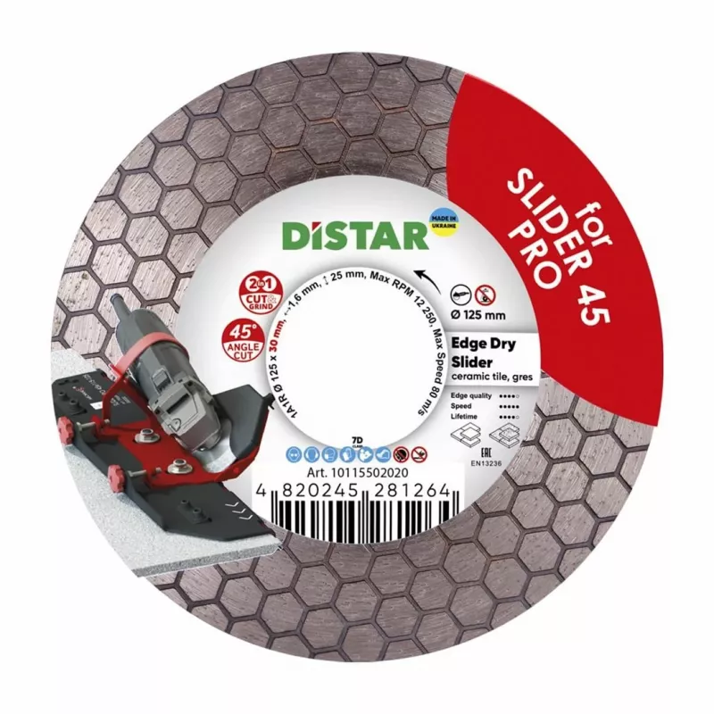 DISTAR diamantový rezací kotúč EDGE DRY SLIDER 125x1.6x25x30