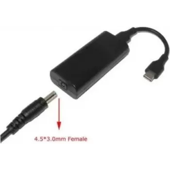 CoreParts MBXUSBC-CO0006 káblový adaptér 4,5*3,0 USB C čierny