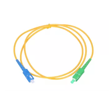 Sieťový kábel Extralink Patchcord SC/APC-SC/UPC single mode G652D 1m