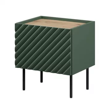 Nočný stolík sada cama meble ONDA 2 ks 50×40×H54 cm, zelená, MDF/drevotrieska, rám 16 mm