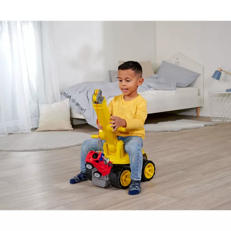 Žeriavové auto BIG Power Worker Maxi žeriav žltý 3 až 7 rokov