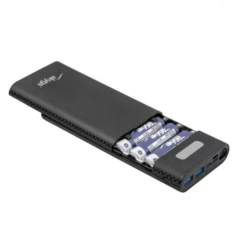Akyga AK-BC-04 puzdro na powerbanku 20000 mAh, 8x 18650, 18W PD QC4+, USB-C, 2x USB-A, Lightning