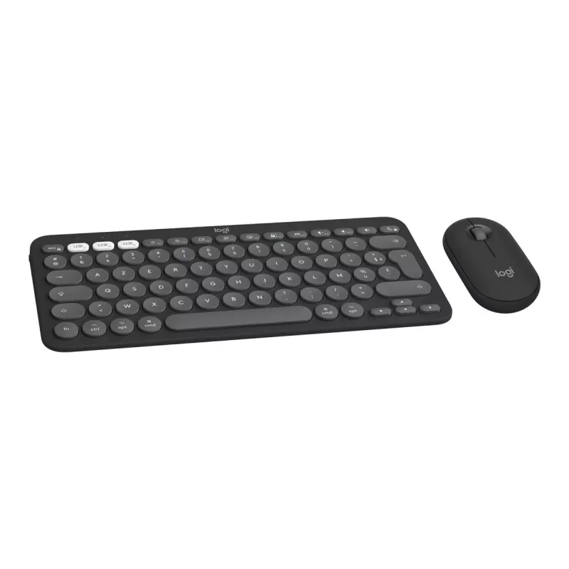 Logitech Pebble 2 Combo for Mac bezdrôtová klávesnica a myš QWERTZ nemecká grafitová