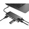 NATEC Fowler Plus USB Type-C čierna sivá MicroSD SD hub