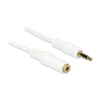 Audio kábel 3,5 mm M-F DeLOCK 83767 2 m biela